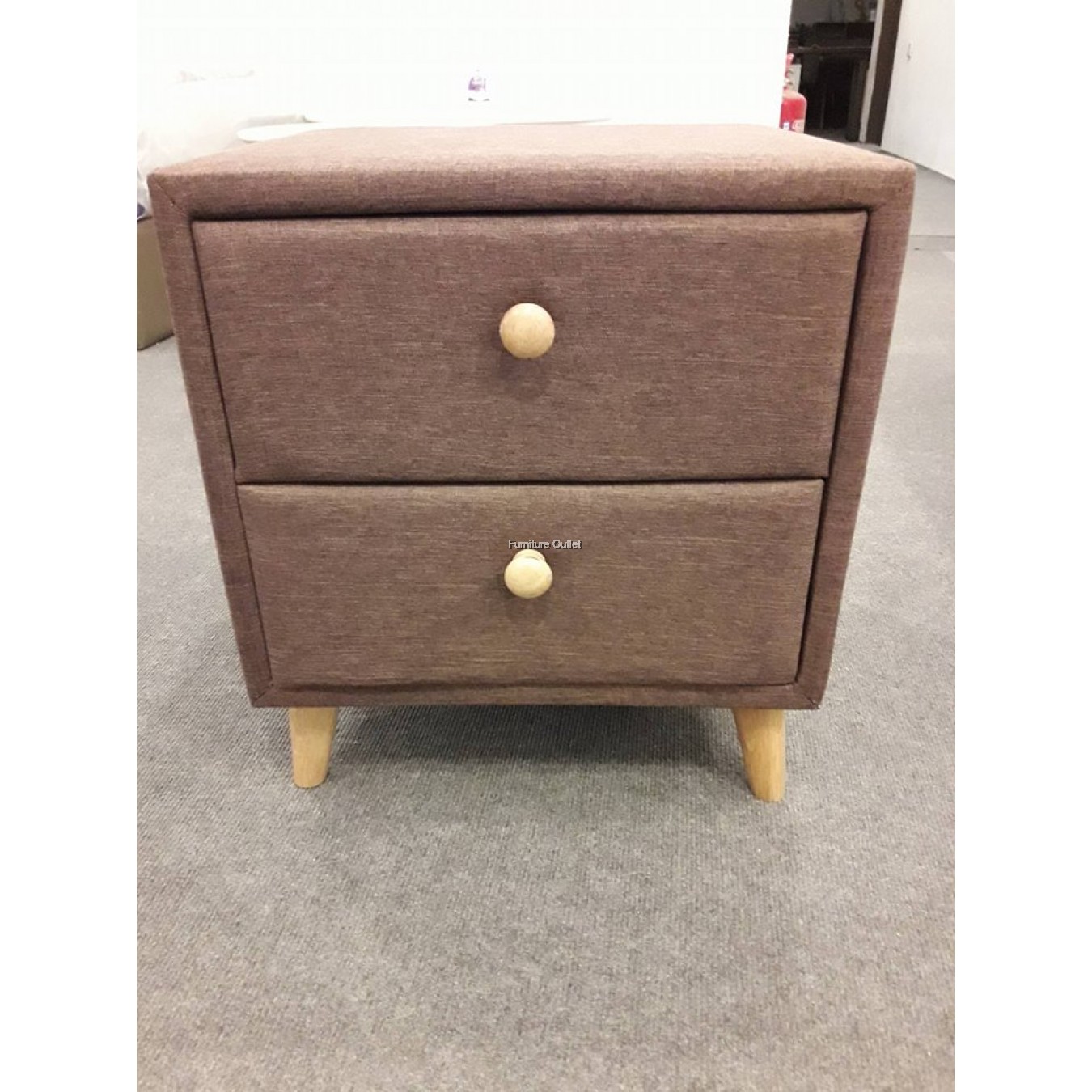 Stylish Bedside Table Brown